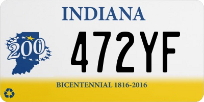 IN license plate 472YF