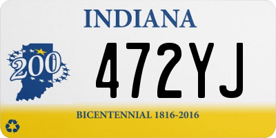 IN license plate 472YJ