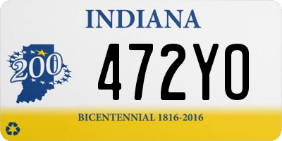 IN license plate 472YO