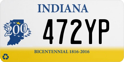 IN license plate 472YP