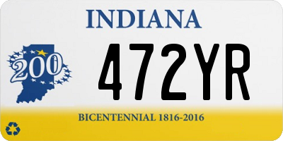 IN license plate 472YR