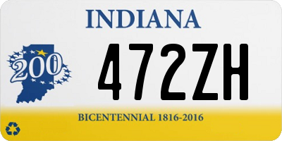 IN license plate 472ZH