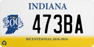 IN license plate 473BA