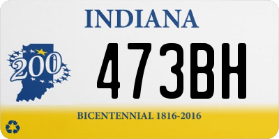 IN license plate 473BH