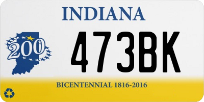 IN license plate 473BK