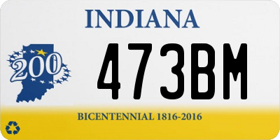 IN license plate 473BM