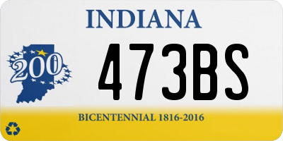 IN license plate 473BS