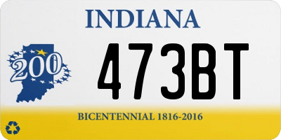 IN license plate 473BT