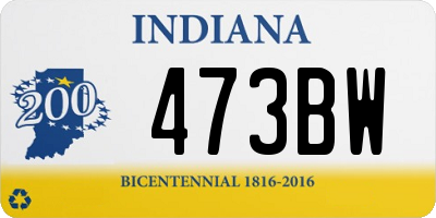 IN license plate 473BW