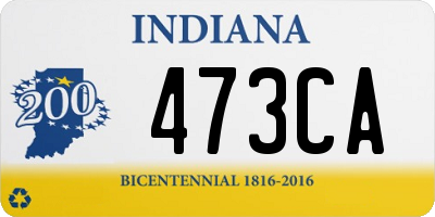 IN license plate 473CA