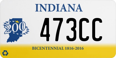 IN license plate 473CC