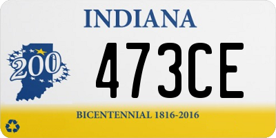 IN license plate 473CE