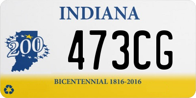 IN license plate 473CG