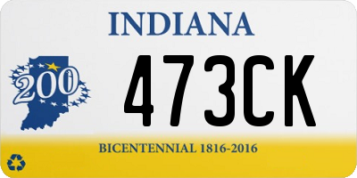 IN license plate 473CK