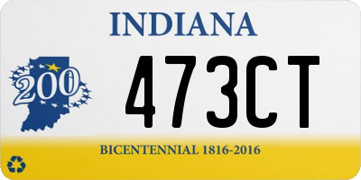 IN license plate 473CT