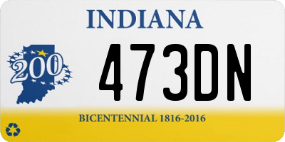 IN license plate 473DN