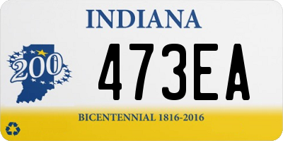 IN license plate 473EA