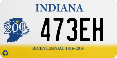 IN license plate 473EH