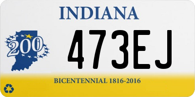 IN license plate 473EJ