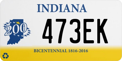 IN license plate 473EK