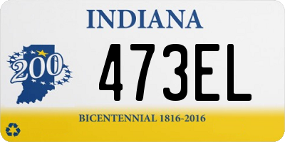 IN license plate 473EL