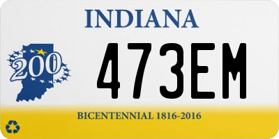 IN license plate 473EM