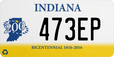 IN license plate 473EP