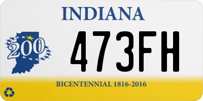 IN license plate 473FH