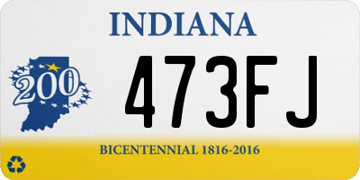 IN license plate 473FJ