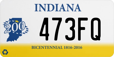 IN license plate 473FQ