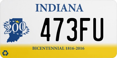 IN license plate 473FU