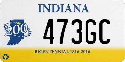 IN license plate 473GC