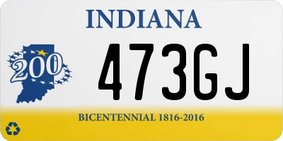 IN license plate 473GJ