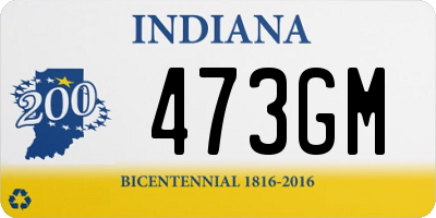 IN license plate 473GM