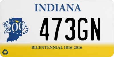 IN license plate 473GN