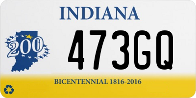 IN license plate 473GQ