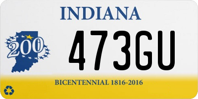 IN license plate 473GU