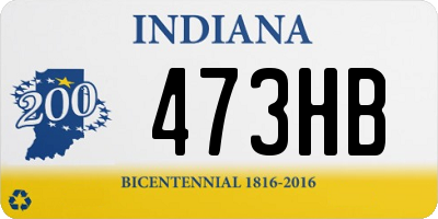 IN license plate 473HB