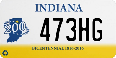 IN license plate 473HG