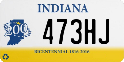 IN license plate 473HJ