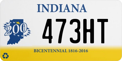 IN license plate 473HT