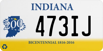 IN license plate 473IJ