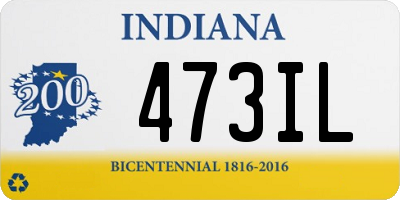 IN license plate 473IL