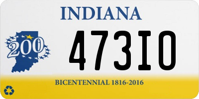 IN license plate 473IO