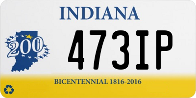 IN license plate 473IP
