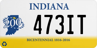 IN license plate 473IT