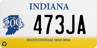 IN license plate 473JA