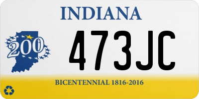 IN license plate 473JC