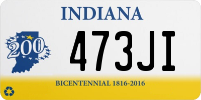 IN license plate 473JI