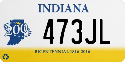 IN license plate 473JL